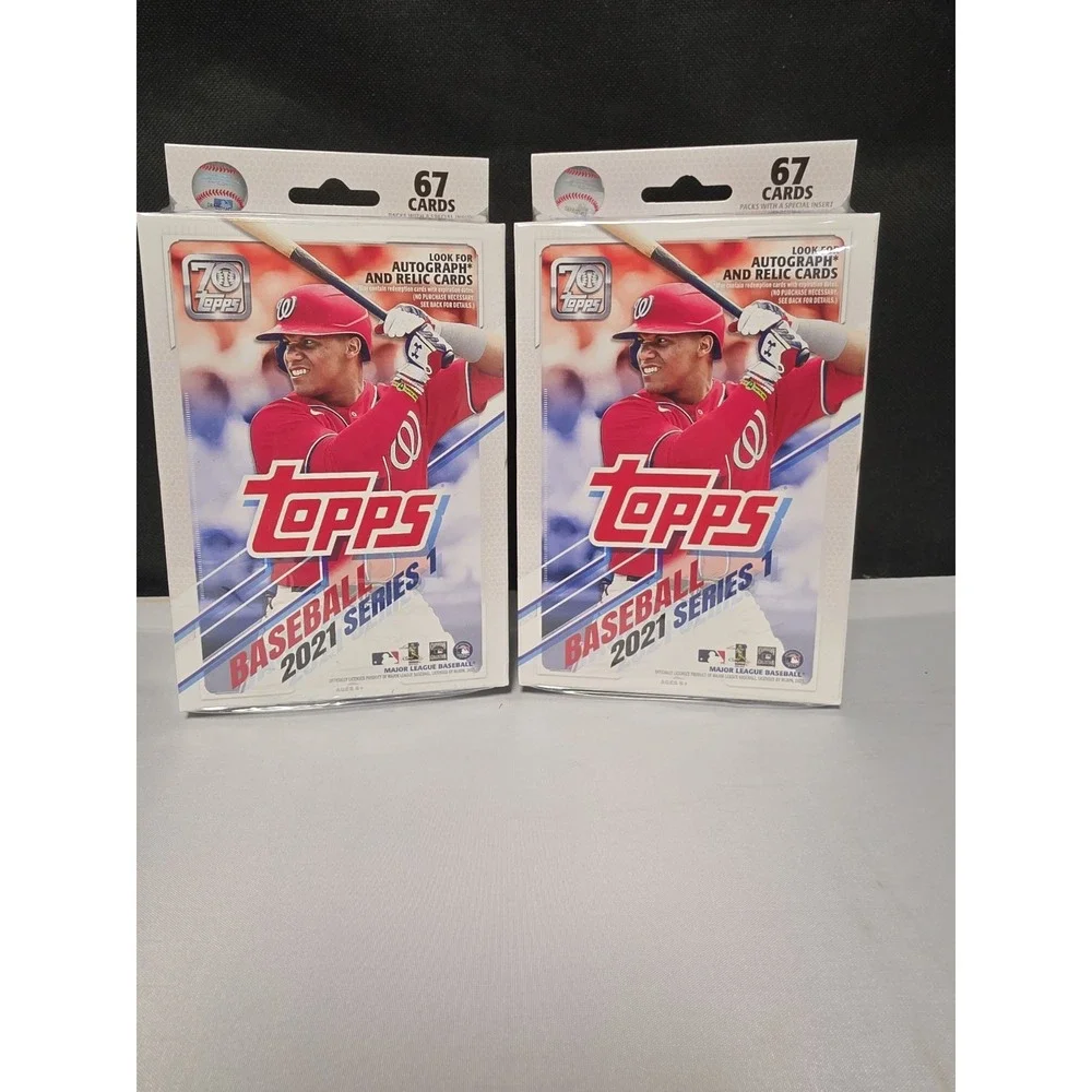 Topps Series 1 2021 Baseball Trading Cards Hanger X2 - 67 Cards Per Box